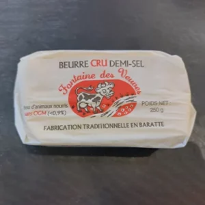Beurre cru demi-sel
