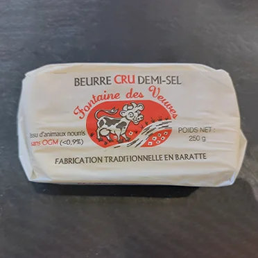Beurre cru demi-sel