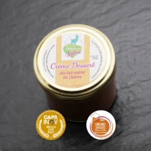 Crème dessert chocolat au lait de chèvre entier