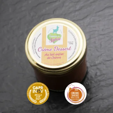 Crème dessert chocolat au lait de chèvre entier