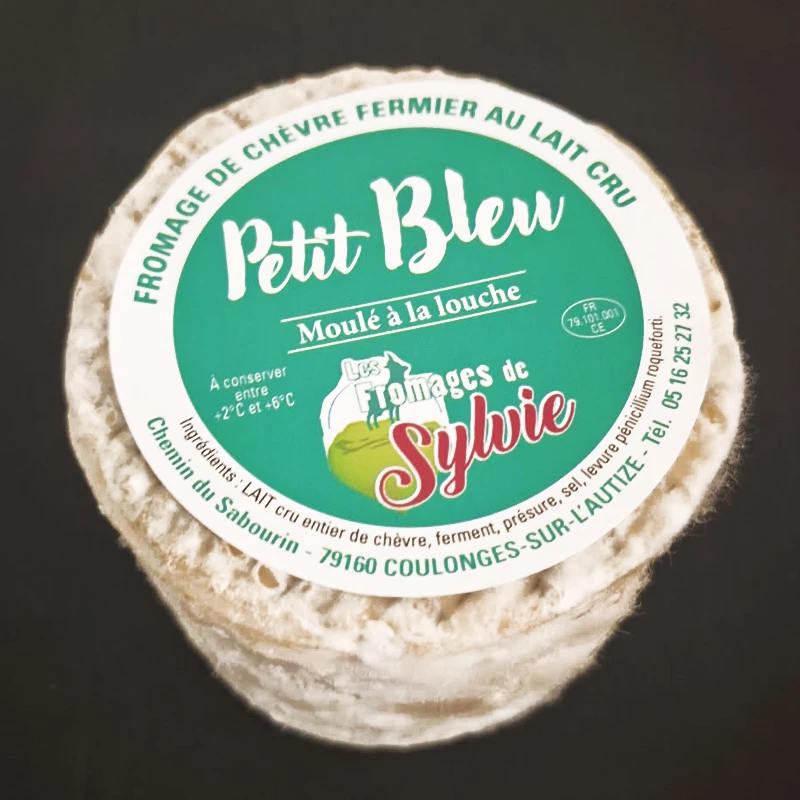 Fromage Petit bleu fermier au lait cru de chèvre