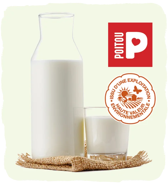 Notre lait de chèvre est issu d'une exploitation HVE (Haute Valeur Environnementale) Notre lait de chèvre est issu d'une exploitation HVE (Haute Valeur Environnementale)
