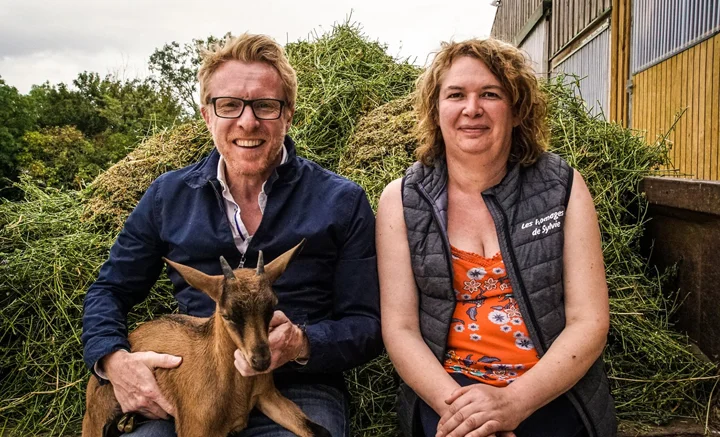 Sylvie et l'animateur TV Jérôme Pitorin Sylvie et l'animateur TV Jérôme Pitorin