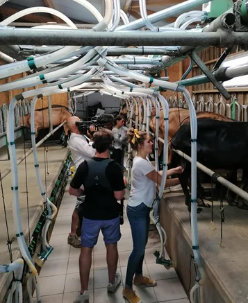 Tournage de l'émission TV Échappées Belles à la Ferme de Sylvie Tournage de l'émission TV Échappées Belles à la Ferme de Sylvie