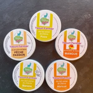 Yaourts fermiers classiques au lait entier de chèvre